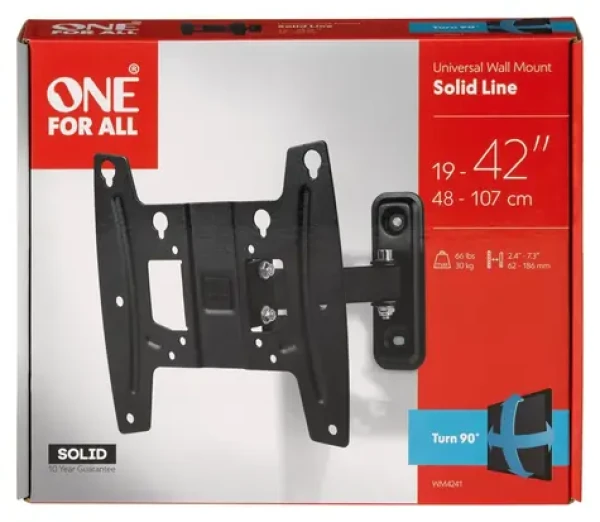 One For All WM4241 / Držák na zeď pro TV / 19-43" / naklápěcí, otočný / nosnost 30 kg (WM4241)
