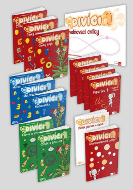 Divíci 1 - rozšířený žákovský balíček - Český jazyk + Matematika + Člověk a jeho svět