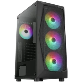 Aerocool Falcon V2 ARGB černá / ATX / 2x USB-A 3.0 / 1x USB-A 2.0 / 4x 120mm / bez zdroje / průhledná bočnice (ACCM-PV41142.11)