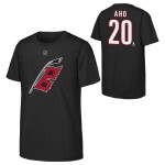 Outerstuff Dětské tričko Sebastian Aho #20 Carolina Hurricanes NHL Flat Name & Number Short Sleeve Cotton Velikost: Dětské XL (170 – 176)