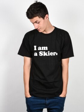 Line Skier Forever black pánské tričko krátkým rukávem