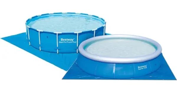 Bestway 58003 modrá / Podložka pod bazén / 488x488 cm (58003)