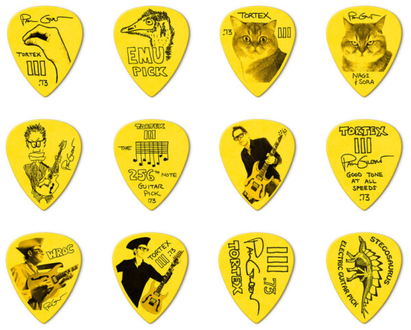 Dunlop PG462P PAUL GILBERT CUSTOM TORTEX TIII PICK .73MM - 12 ks