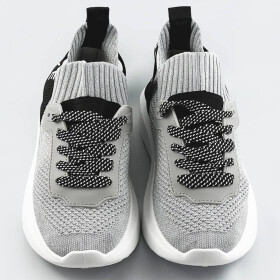 Stříbrné dámské nazouvací tenisky sneakers (LL66-3SP) Barva: odcienie szarości, Velikost: XL (42)
