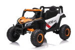Mamido Elektrické autíčko Buggy Madman bílé | UTV-MX 4x4 | EVA kola | 12V 10Ah | EKO kůže