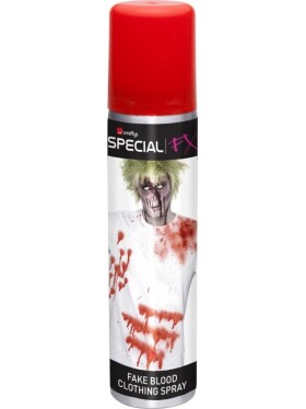 Smiffys.com Krev ve spreji na oblečení, 75ml