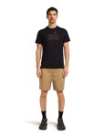 Pánské merino triko s krátkým rukávem ICEBREAKER Mens 125 Cool-Lite Sphere SS Tee Across, Black velikost: XXL