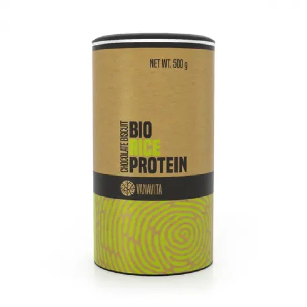 BIO Rýžový protein - VanaVita (čokoládová sušenka, 500 g) (55681-2-500g-chocolatebiscuit)