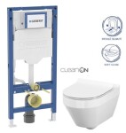GEBERIT Duofix bez tlačítka + WC CERSANIT CLEANON CREA OVÁL + SEDÁTKO 111.300.00.6 CR1