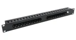 XtendLan 1U 4,0×4,5cm / Vyvazovací panel / Celokovový s krytem / 19" rack (CMP1USTEEL-C)