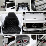 Mamido Elektrické autíčko Mercedes G63 bílé