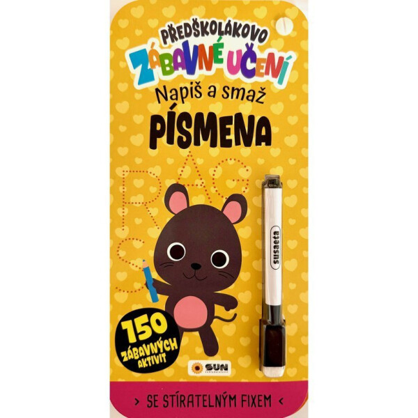 Předškolákovo zábavné učení - PÍSMENA - napiš a smaž
