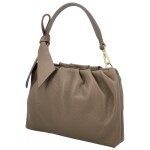 Módní dámská kožená kabelka do ruky Antini, taupe