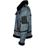 Pánská Kožená Zimní Bunda Bomber Aziel Pravý Kožíšek Brixton Velikost: M