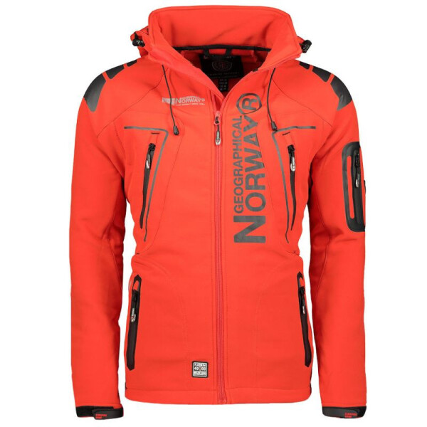 Geographical Norway pánská sportovní bunda Techno MEN 056 BS3 s nastavitelnou kapucí nepromokavá červená (WU1060H/GN) pánské s
