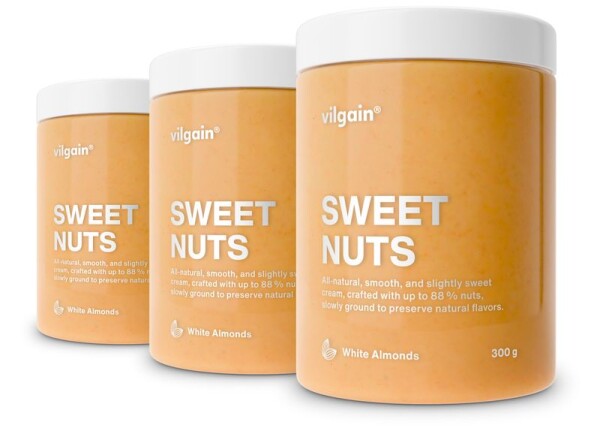 Vilgain Sweet Nuts – 3× mandle s vanilkou 300 g