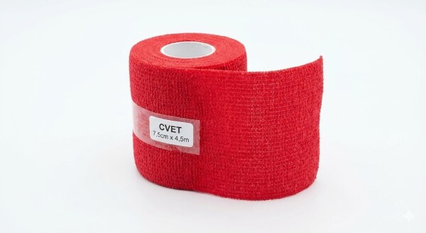Covetrus Obinadlo elastické CVET 7,5cmx4,5m červené