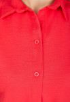 Elegantní dámská košile límcem červená,