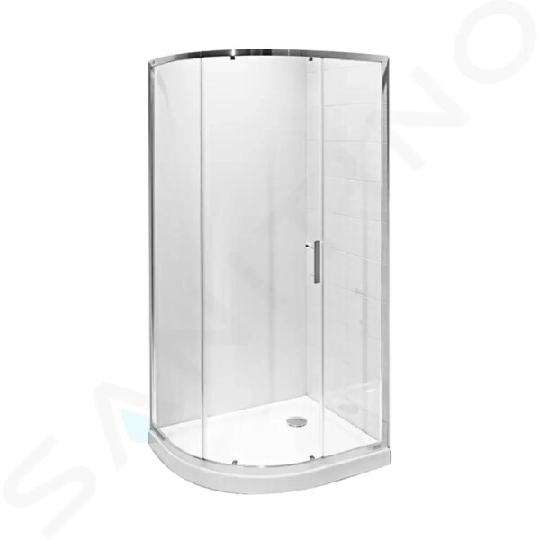 Tigo Sprchový kout 780x980 mm, Jika Perla Glass, stříbrná/sklo arctic H2512110026661