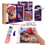 OKTO Malba a 3D modelování obraz "Kočka s květinovou korunkou" 30x40 cm, OKTO, W051117