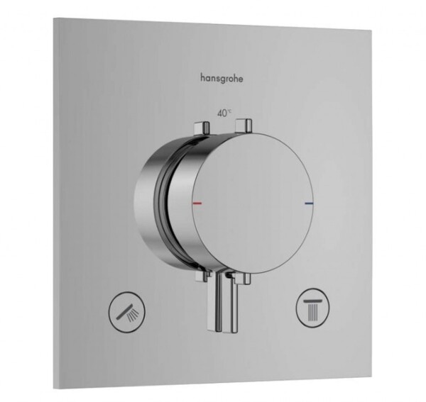 HANSGROHE - Ecostat Comfort E Termostatická baterie pod omítku, pro 2 spotřebiče, chrom 33711000