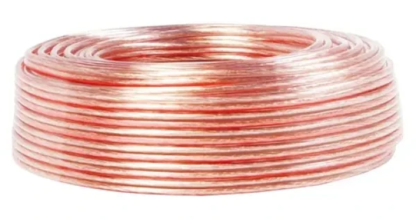 LogiLink Reproduktorový kabel průhledný / Reproduktorový kabel / 25 m / 2x 1,5 mm2 (CA1080)