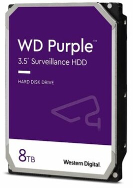 WD Purple 8TB / HDD / 3.5" SATA III / 5640 rpm / 256MB cache / 3y / pro dohledová centra (WD85PURZ)