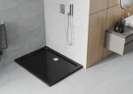 MEXEN - Flat sprchová vanička obdélníková slim 130 x 90, černá 40709013
