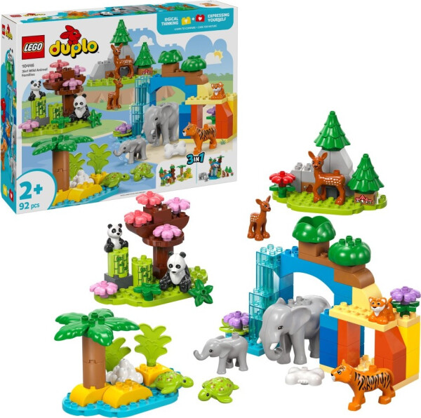LEGO® DUPLO® 10446 Rodinky divokých zvířat 3 v 1 - LEGO® DUPLO®