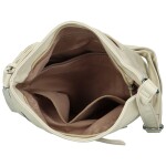 Trendy dámská koženková crossbody kabelka Felisia, krémová