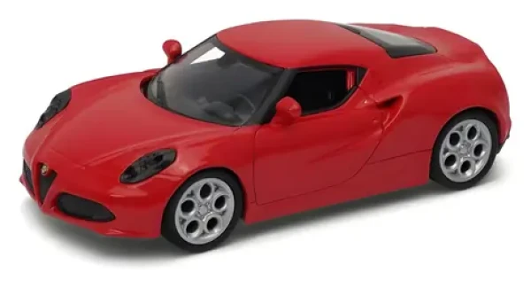 WELLY Model auta Alfa 4C červená