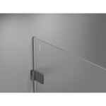 MEXEN/S - Lunar-B sprchový kout dveře křídlové levá 100 x 100, transparent, grafit metal 832-100-100-95-00-L