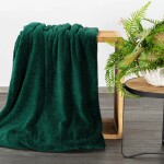 Luxusní flanelová deka s elegantní stříbrnou nití - zelená Šírka: 150 cm | Dĺžka: 200 cm