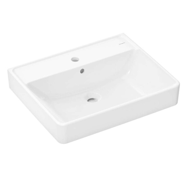 HANSGROHE - Xanuia Q Umyvadlo 60x48 cm, s přepadem, otvor pro baterii, bílá 60133450