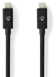 Nedis USB4 Gen 2x2 / Kabel USB-C - USB-C / 240 W / 8K 60 Hz / 20 Gbps / 2 m (CCGP66020BK20)