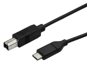 StarTech černá / Kabel USB-C na USB-B / 480 Mbit/s / 0,5 m (USB2CB50CM)