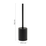 Gedy - BRENDA WC štětka na postavení, černá mat BR3314