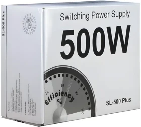Inter-Tech SL-500 Plus / Zdroj / 500W / ATX 2.4 / 82% účinnost / aktivní chlazení (88882140)