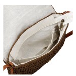 Dámská pletená crossbody kabelka Olive Boho, hnědá