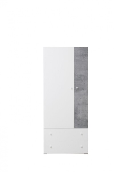 FRONTI Šatní skříň SIGMA SI3 Bílá lux + beton 14985