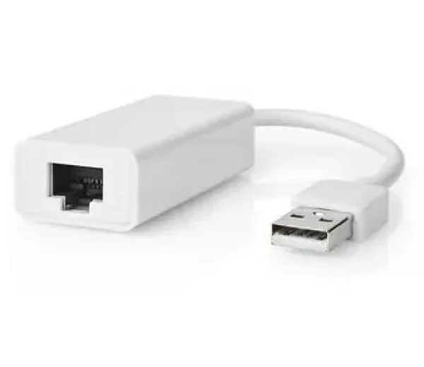Nedis CCGB60950WT02 bílá / USB síťový adaptér / USB-A 2.0 / RJ-45 / 100 Mbps (CCGB60950WT02)