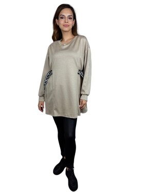 HOSH Mikinové šaty Nira Velikost: UNI, Barva: Béžová