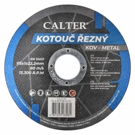 RULYT CALTER Řezný kotouč / Řezný kotouč / 115 x 1 x 22,2 mm