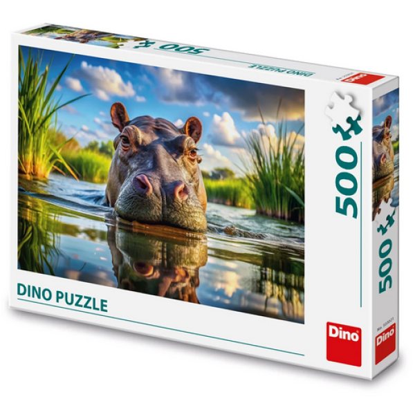 Puzzle 500 Roztomilý hroch