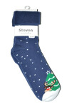 Ponožky Steven art.030 Vánoce 35-40 černá 35-37