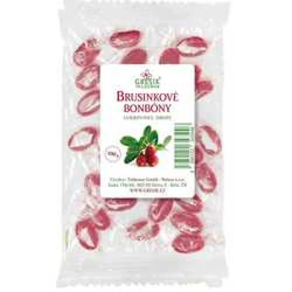 Grešík Bonbony Brusinkové 100 g