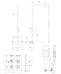 OMNIRES - UNI termostatický sprchový sloup chrom /CR/ SYSY11/N/6CR