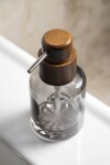 SAPHO - FIGO dávkovač mýdla na postavení 300ml, kouřové sklo/dřevo 08387