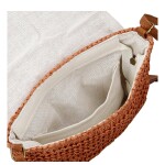 Dámská pletená crossbody kabelka Olive Boho, cihlově červená
