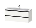 DURAVIT - Ketho.2 Umyvadlová skříňka 55x121x48 cm, 2 zásuvky, matná bílá K25265018180000